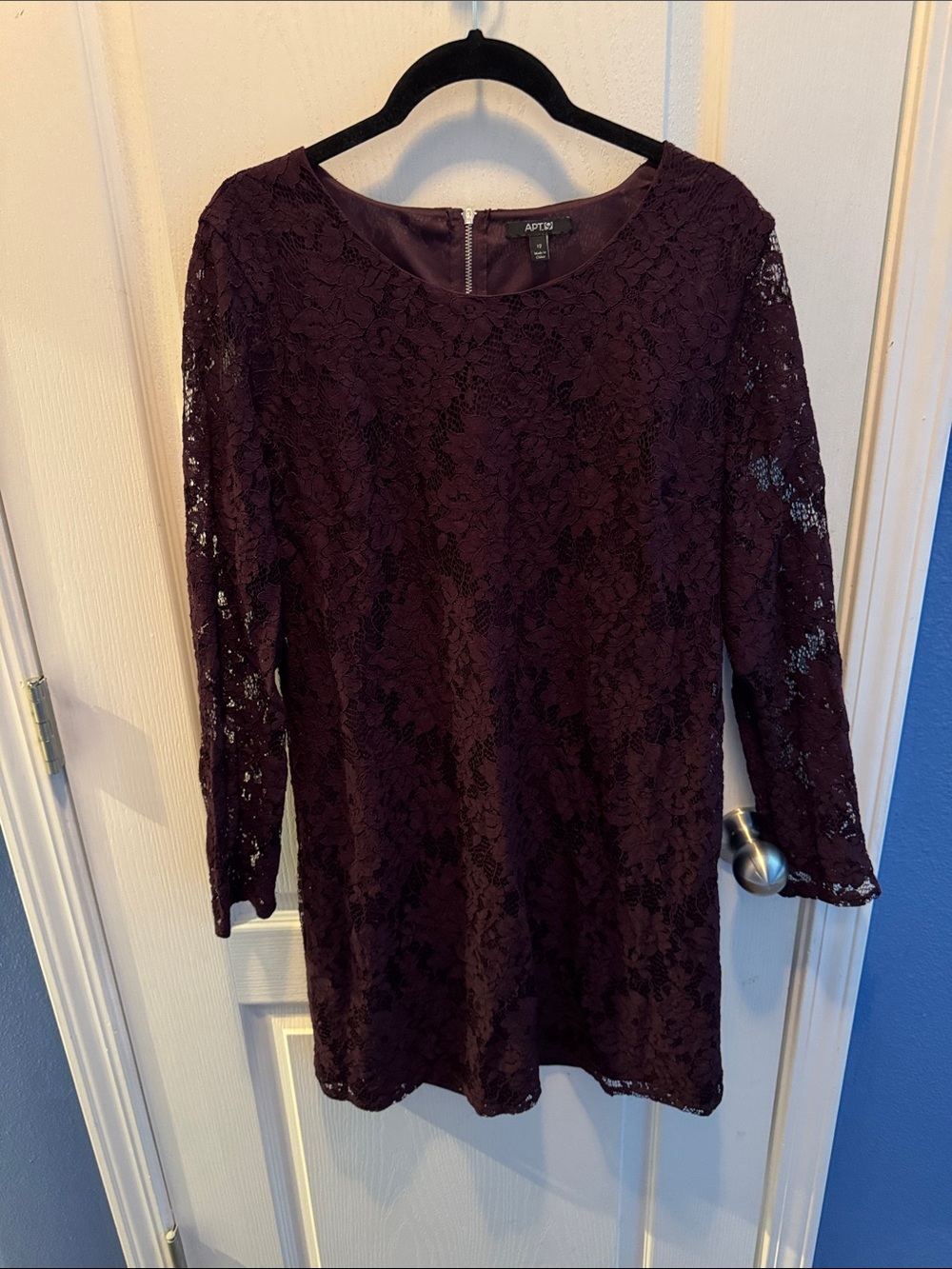 Apt. 9 Women's Lace Shift Dress in Plum